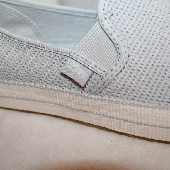 NEW UGG WOMENS BREN CANVAS SNEAKERS GREY VIOLET - Picture 4 of 8